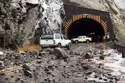 ورود دادستانی به حادثه ریزش تونل در جاده چالوس
