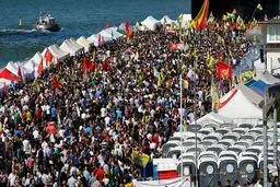 تظاهرات گسترده مخالفان دولت ترکیه در 