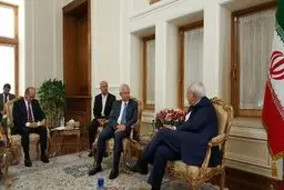 دیدار رئیس مجلس ملی فرانسه با ظریف