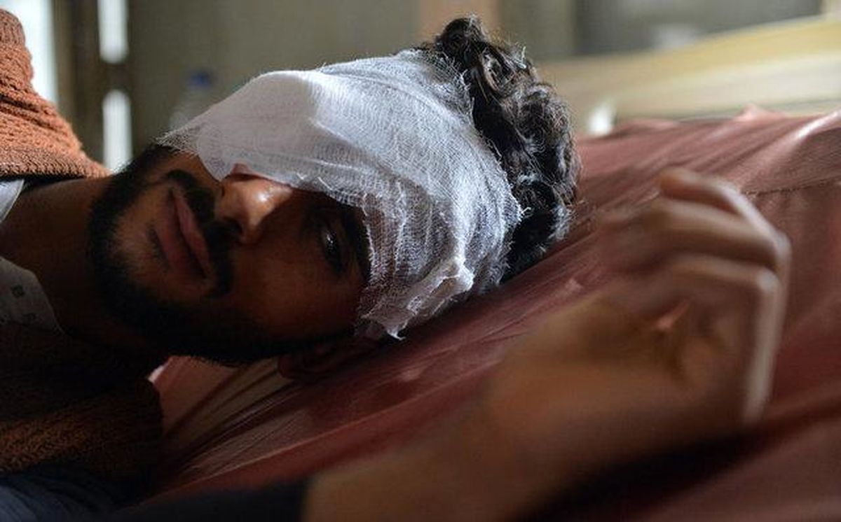 پذیرایی پلیس هند از معترضان "کشمیر" با گلوله‌های فلفلی
