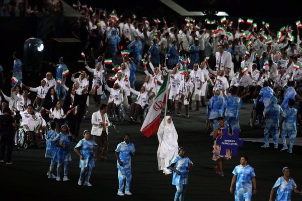 رژه کاروان ایران در مراسم افتتاحیه پارالمپیک ریو