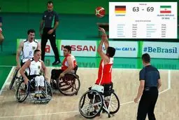 پیروزی تیم ملی بسکتبال با ویلچر ایران مقابل تیم قدرتمند آلمان+عکس