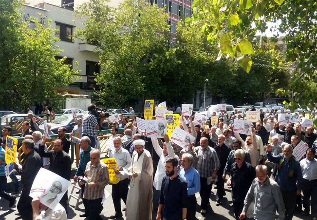 راهپیمایی نمازگزاران تهرانی در محکومیت جنایات آل‌ سعود + تصاویر و متن بیانیه