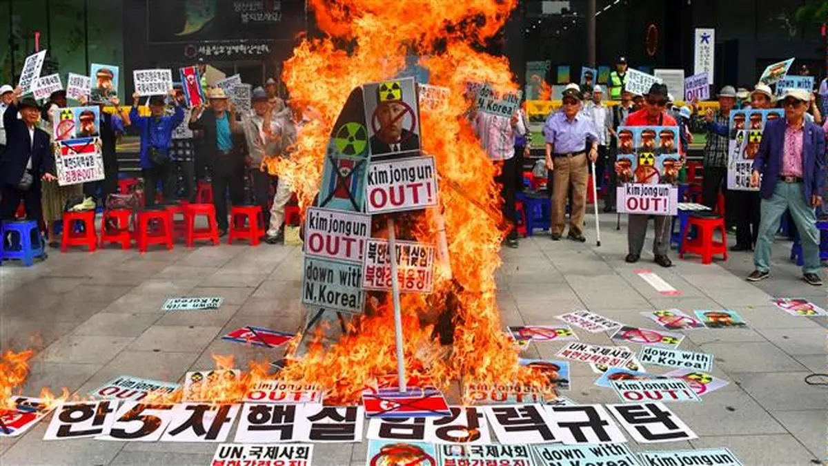 تظاهرات در کره جنوبی علیه آزمایش هسته‎ای کره شمالی
