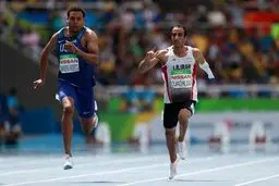 اجاقلو در فینال ۱۰۰ متر هشتم شد