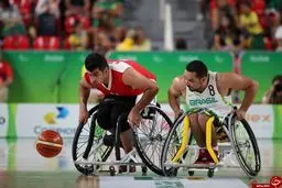 فیلم :: لحظاتی از مسابقه بسکتبال ایران و برزیل در پارالمپیک ریو