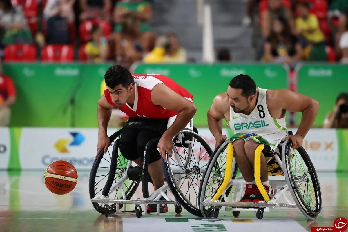 فیلم :: لحظاتی از مسابقه بسکتبال ایران و برزیل در پارالمپیک ریو