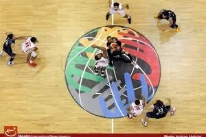 دیدار تیم‌های بسکتبال ایران و کره‌جنوبی