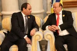 دیدار رئیس جمهور مستعفی یمن با 