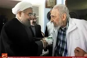 دیدار رئیس جمهور با فیدل کاسترو