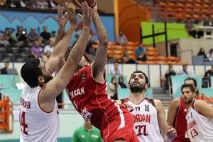دیدار بسکتبال ایران و اردن در رقابت‌های آسیاچلنج