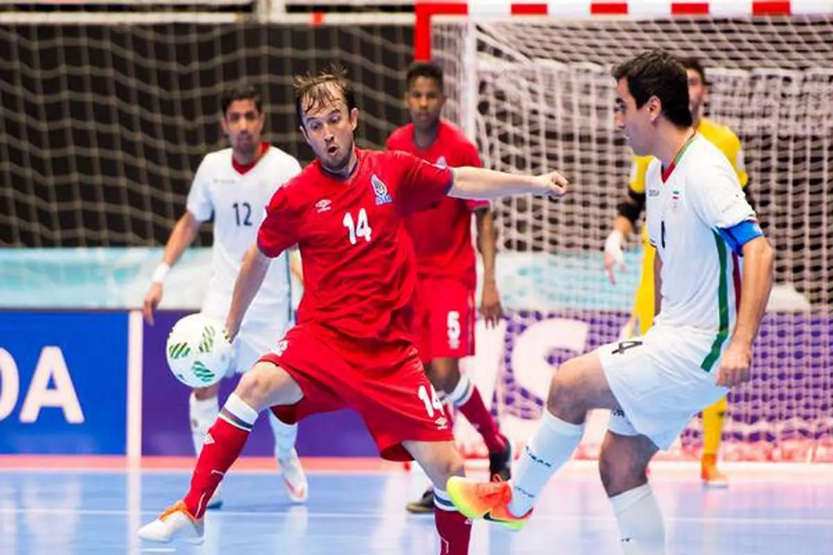 تساوی تیم ملی فوتسال ایران مقابل آذربایجان و صعود از گروه به عنوان تیم سوم/ برزیل حریف بعدی ایران