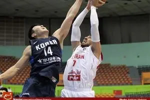 دیدار بسکتبال ایران و کره‌جنوبی در فینال آسیاچلنج