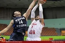 دیدار بسکتبال ایران و کره‌جنوبی در فینال آسیاچلنج