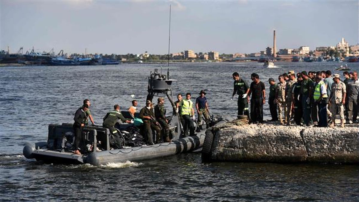 تعداد تلفات حادثه واژگونی قایق در مصر به ۱۹۴ نفر رسید
