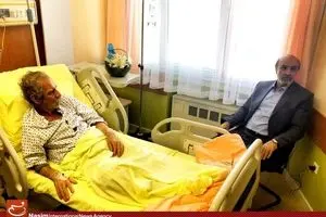 عیادت وزیر ورزش و جوانان از منصور پورحیدری