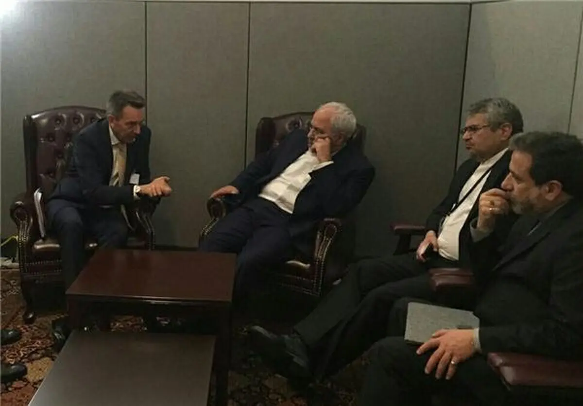 رایزنی‌های ظریف با همتایان انگلیسی، عمانی و مصری در نیویورک + تصاویر