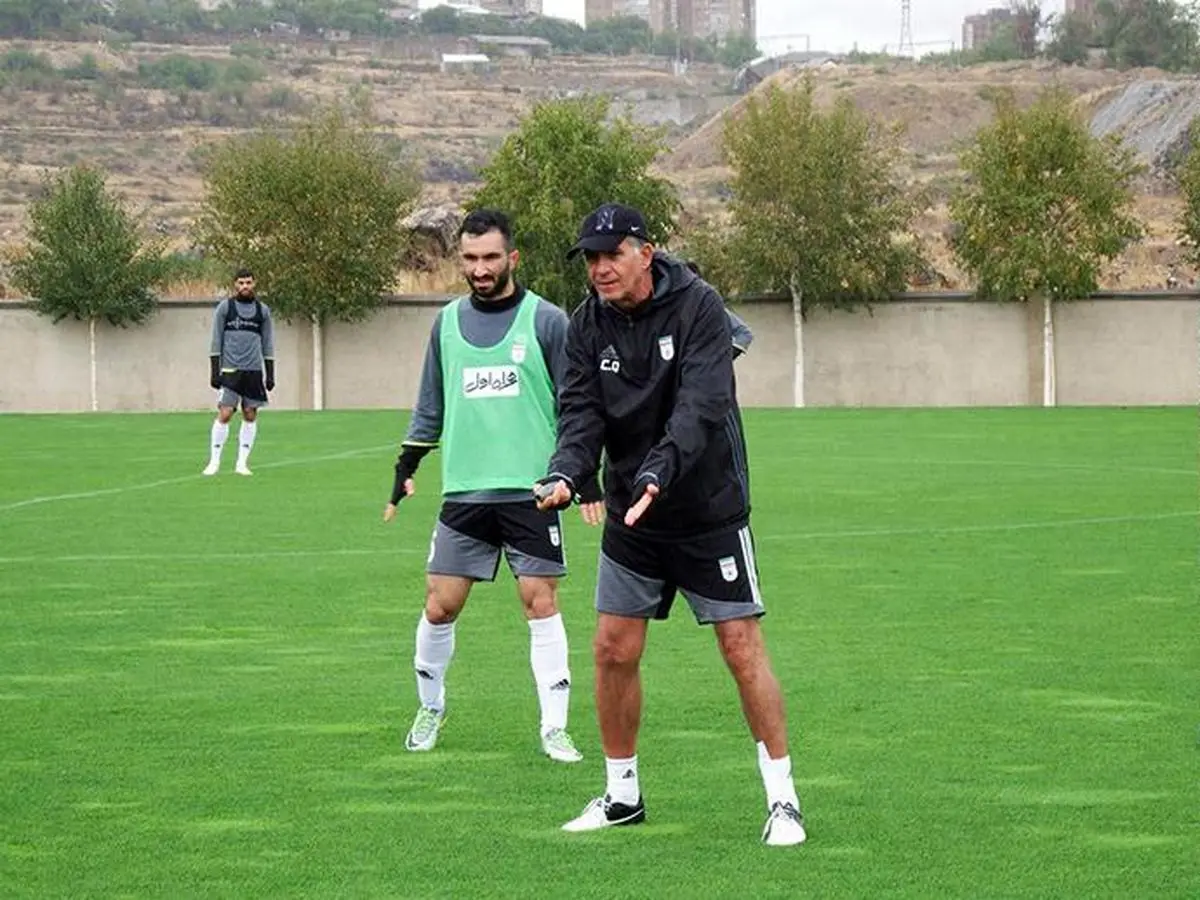 ملی‌پوشان در هوای آفتابی ایروان تمرین کردند