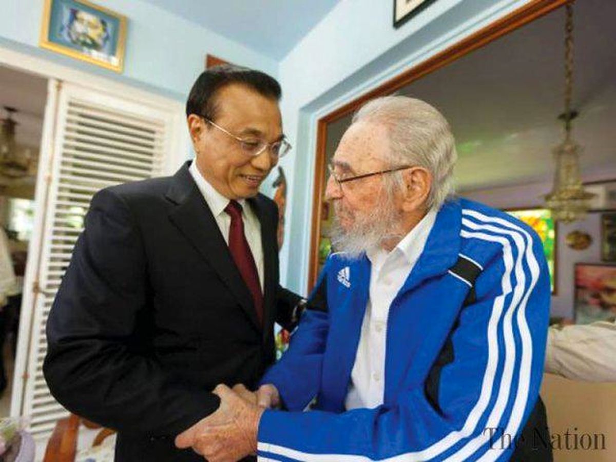 دیدار "فیدل کاسترو" با نخست‌وزیر چین