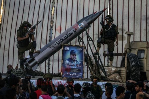 رونمایی نیروهای مقاومت فلسطین از دو موشک جدید