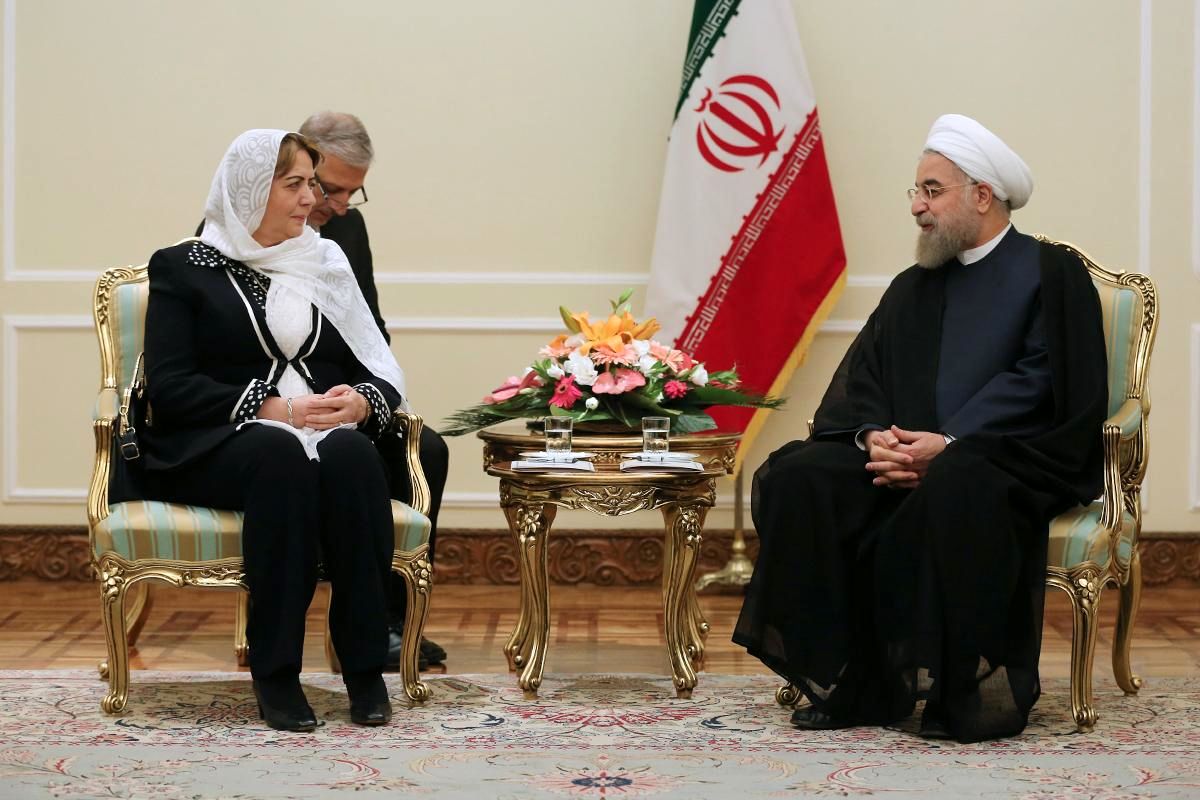 روحانی: ایران کمک به سوریه را ادامه خواهد داد/ "هدیه خلف عباس": ایران همواره حامی بزرگ ملت سوریه بوده است