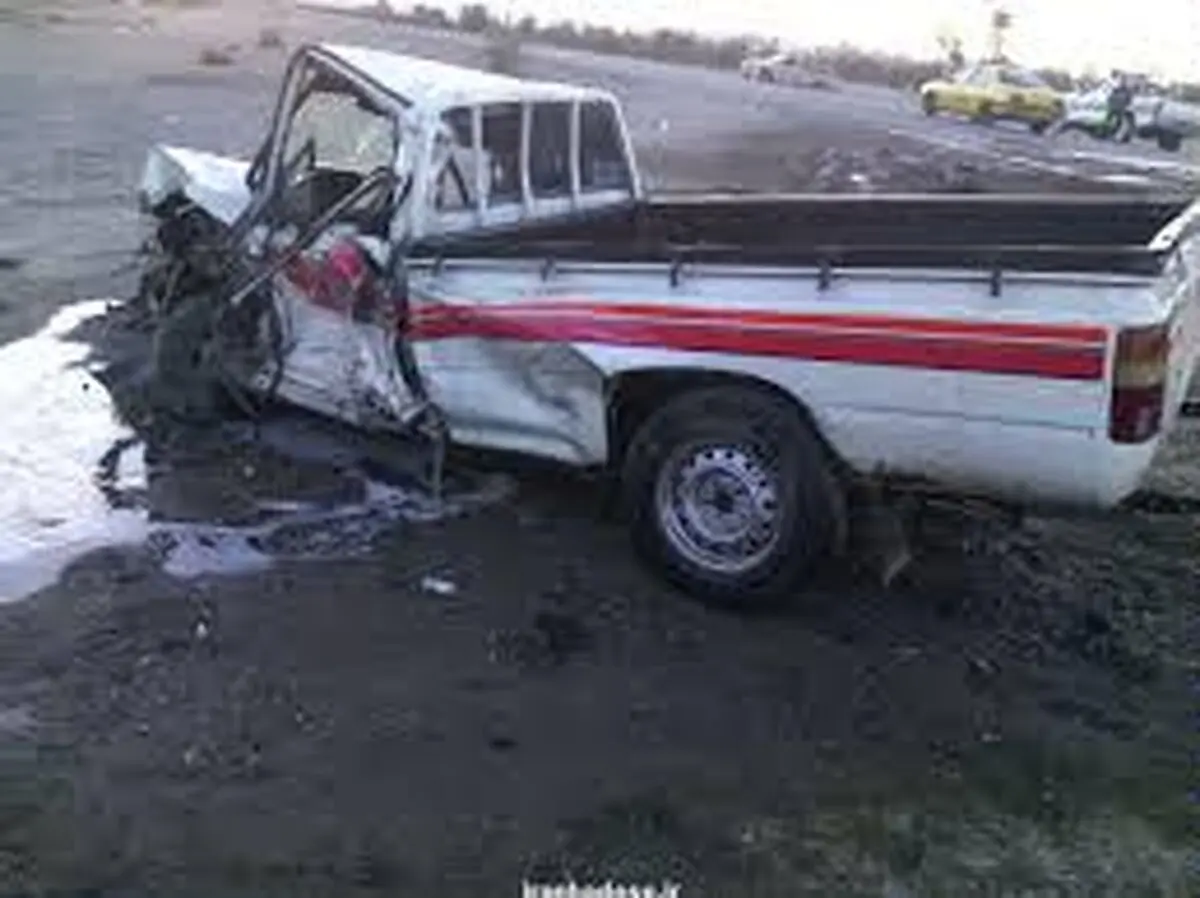 مرگ ۱۴ تبعه افغان در تصادف دو وانت در سیستان و بلوچستان