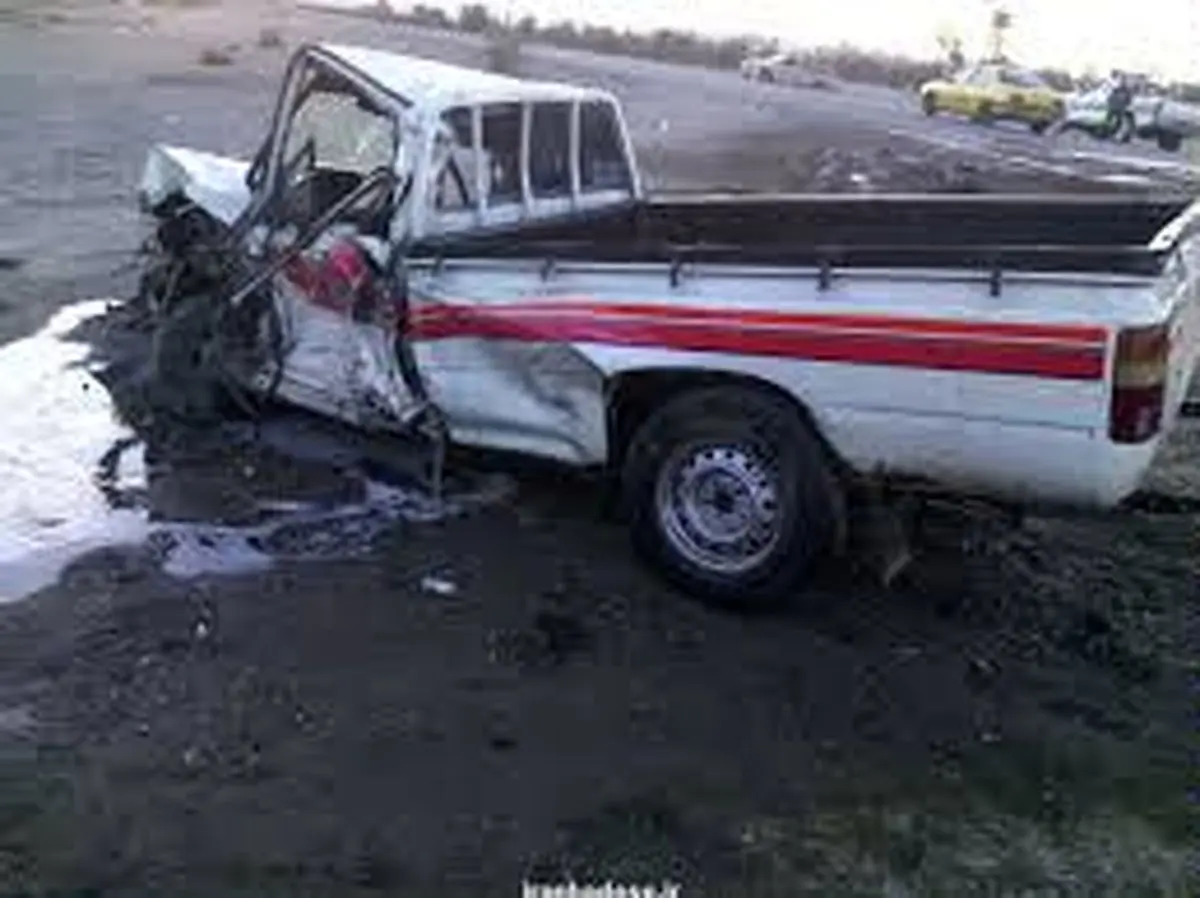 مرگ ۱۴ تبعه افغان در تصادف دو وانت در سیستان و بلوچستان