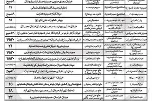 برنامه هیئات مذهبی تهران در دهه اول محرم