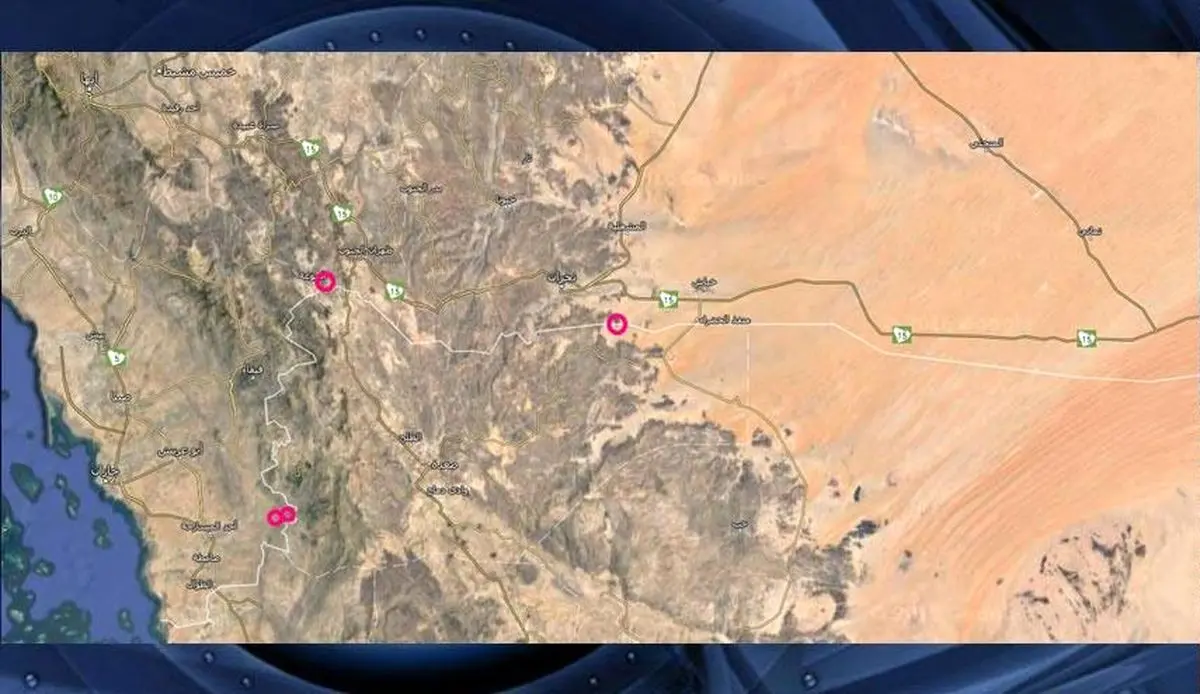 کدام مناطق عربستان تحت کنترل یمن است؟