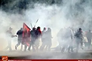 درگیری پلیس هندوراس با تظاهرکنندگان