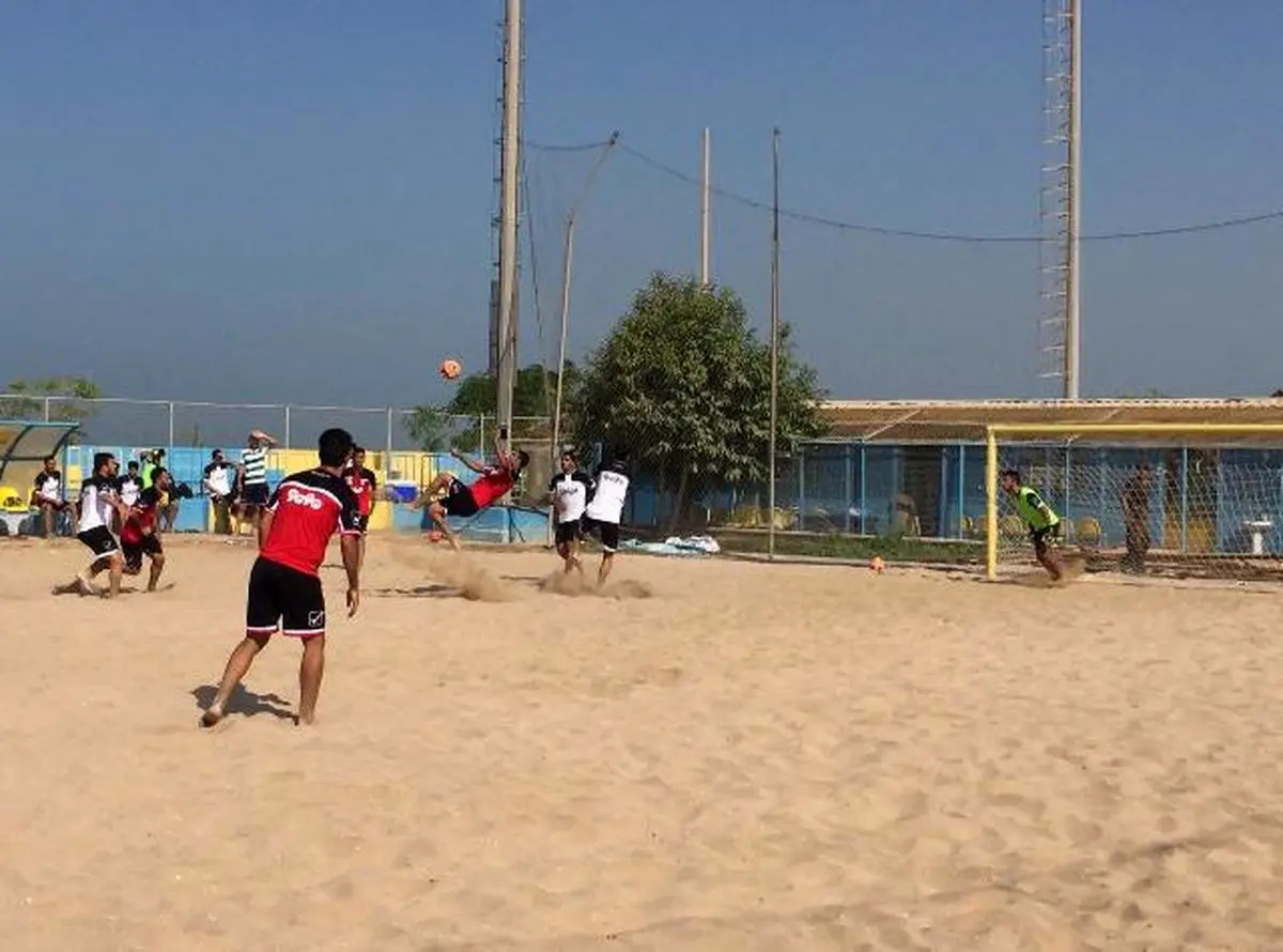 تمرینات مشترک تیم‌های ملی بزرگسالان و "ب" فوتبال ساحلی