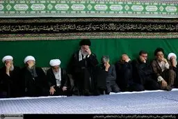 دومین شب مراسم عزاداری امام حسین(ع) در حضور رهبر انقلاب برگزار شد + تصاویر