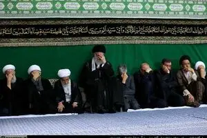دومین شب مراسم عزاداری امام حسین(ع) در حضور رهبر انقلاب برگزار شد + تصاویر