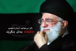 اگر می‌خواهید کربلا را بفهمید، عاشقانه بدان بنگرید
