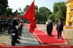 مراسم استقبال رسمی از حسن روحانی در ویتنام