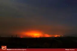 آتش‌سوزی گسترده در پالایشگاه نفتی 