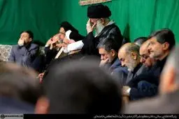 اولین شب مراسم عزاداری حضرت اباعبدالله الحسین(ع) با حضور رهبر انقلاب برگزار شد + تصاویر