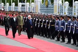 استقبال رسمی نخست وزیر تایلند از روحانی