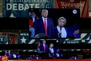 دومین مناظره انتخاباتی کلینتون و ترامپ