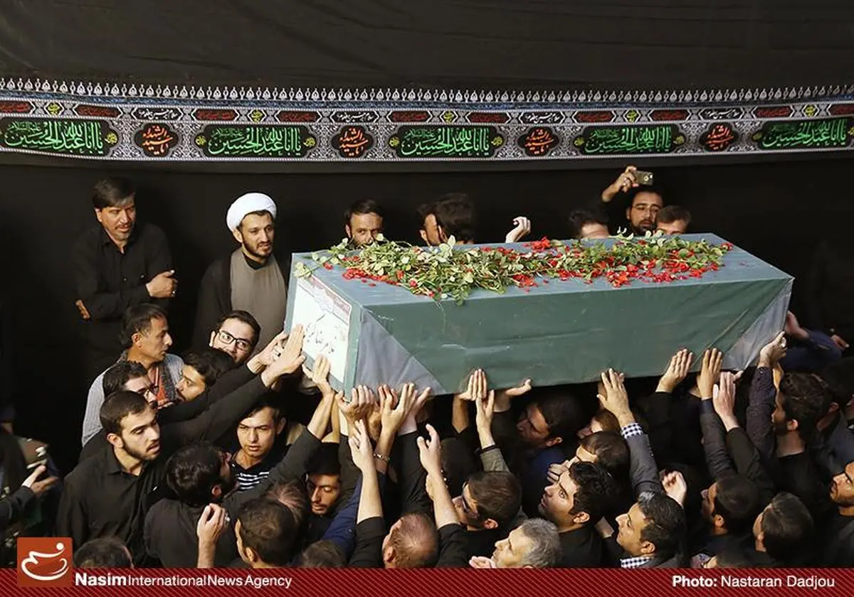 تشییع پیکر شهید مدافع حرم در دانشگاه شهید بهشتی