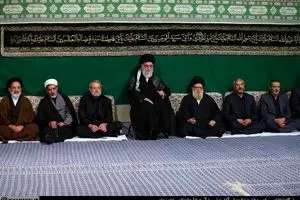 مراسم عزاداری شب تاسوعای حسینی با حضور رهبر انقلاب برگزار شد + تصاویر