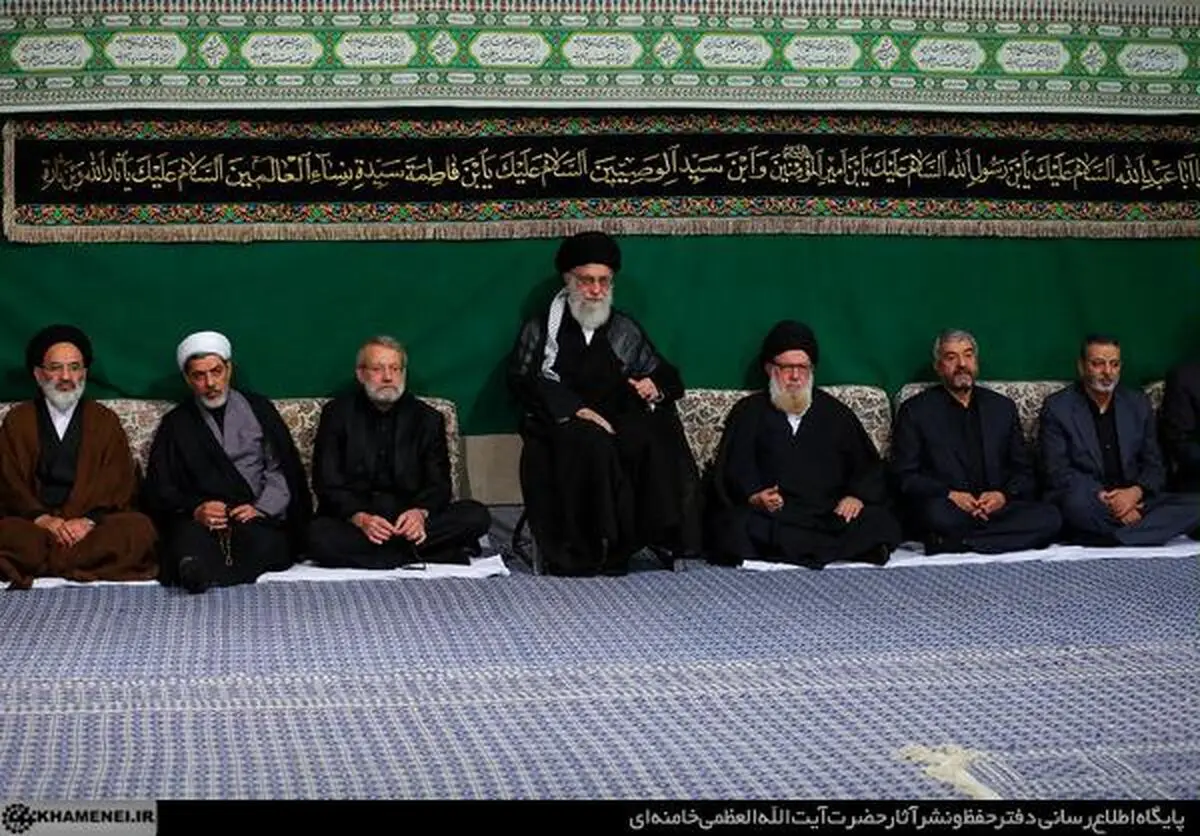 مراسم عزاداری شب تاسوعای حسینی با حضور رهبر انقلاب برگزار شد + تصاویر
