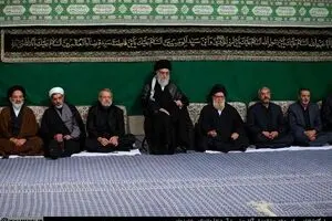 مراسم عزاداری شب تاسوعای حسینی با حضور رهبر انقلاب برگزار شد + تصاویر