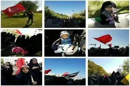 دسته عزاداری هیئت میثاق با شهدا (دانشگاه امام صادق) در منطقه ایران زمین شهرک قدس