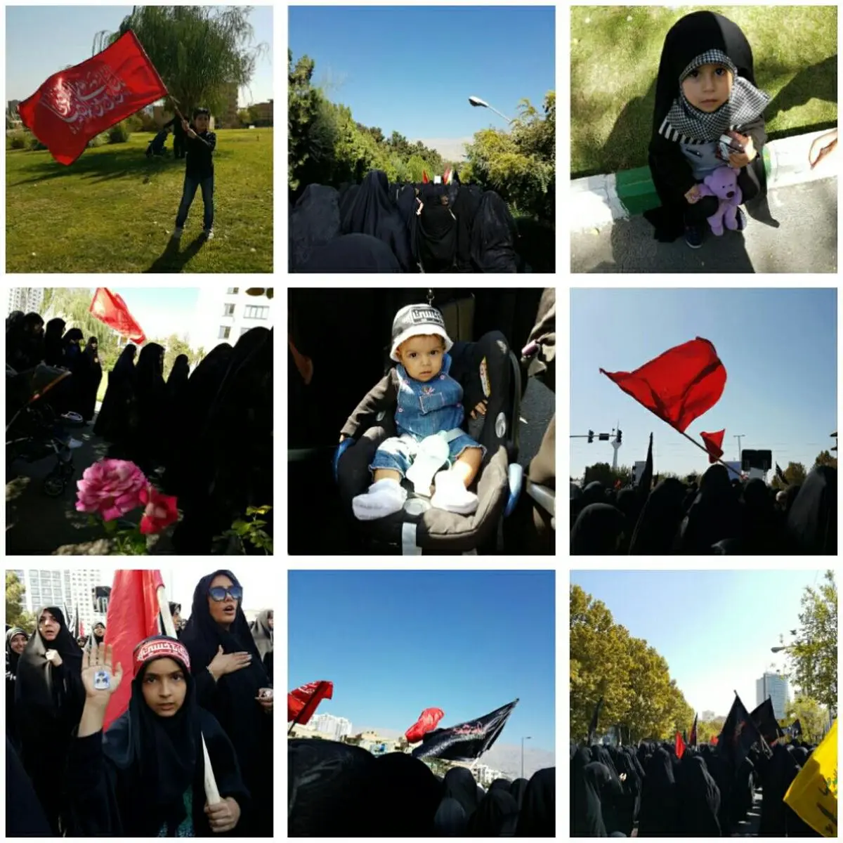 دسته عزاداری هیئت میثاق با شهدا (دانشگاه امام صادق) در منطقه ایران زمین شهرک قدس