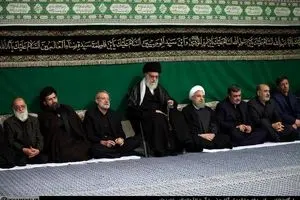 آخرین شب مراسم عزاداری حضرت اباعبدالله الحسین (ع) با حضور رهبر انقلاب برگزار شد + تصاویر