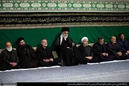 آخرین شب مراسم عزاداری حضرت اباعبدالله الحسین (ع) با حضور رهبر انقلاب برگزار شد + تصاویر