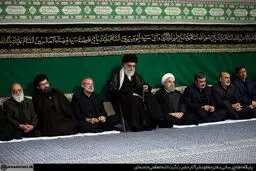 آخرین شب مراسم عزاداری حضرت اباعبدالله الحسین (ع) با حضور رهبر انقلاب برگزار شد + تصاویر