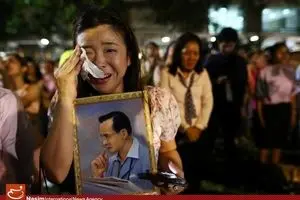 سوگواری مردم تایلند برای درگذشت پادشاه این کشور