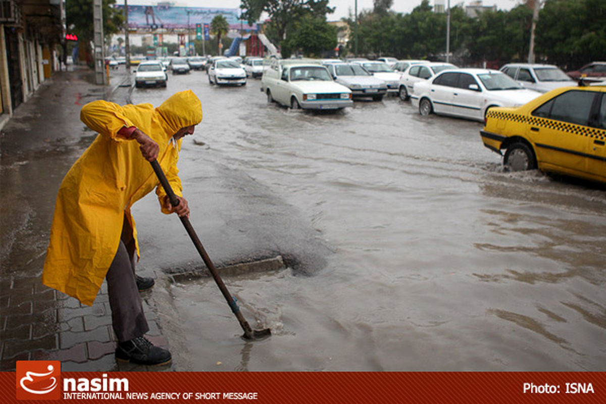 بارش شدید باران و احتمال وقوع سیل در استان‌های شمالی و غربی